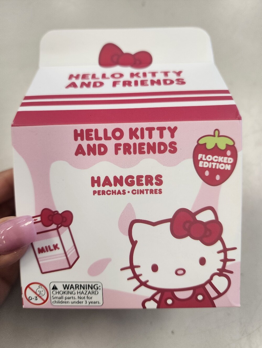 Hello Kitty Pink Flocked Edition Hangers - Hello Kitty
